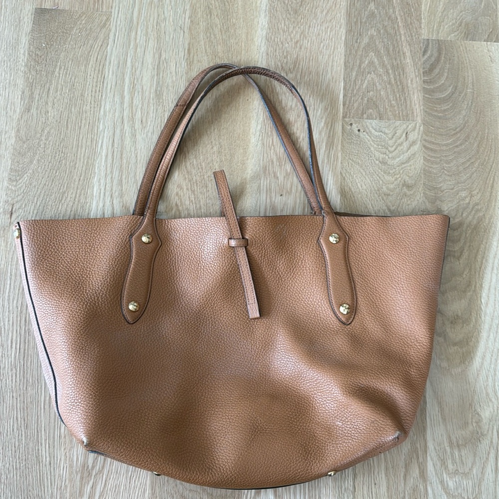Annabel Ingall caramel small Isabella leather tote